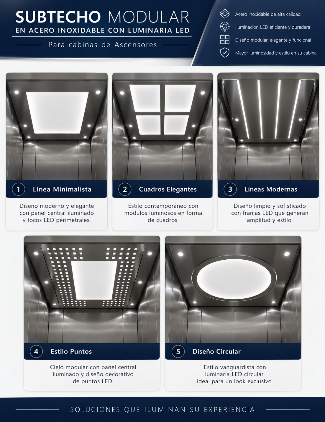 Subtecho modular LED